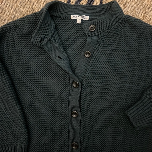 Alex Mill Nico chunky knit cardigan in green. Size small. EUC. - Picture 11 of 11